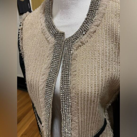 Tory Burch Sairy Bling jacket size 6 NWOT - Picture 2 of 12